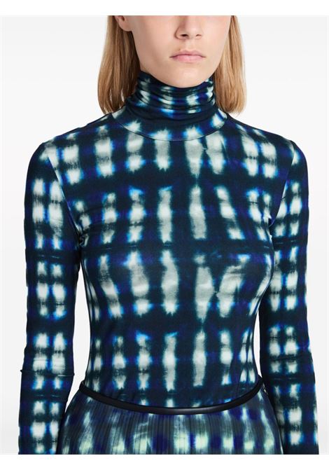 Multicolored tie dye-print high-neck top Proenza schouler white label - women PROENZA SCHOULER WHITE LABEL | WL2414443399